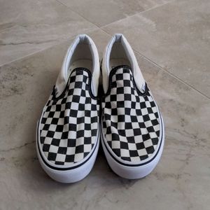 VANCE CHECKERBOARD SLIP ON SNEAKERS